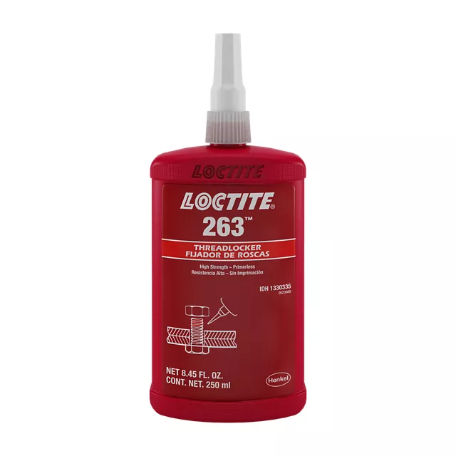 LOCTITE 263, fijador de roscas, botella 250 ml, Henkel LOCTITE, Viscosity, 20 RPM: 500.0 mPa·s (cP)