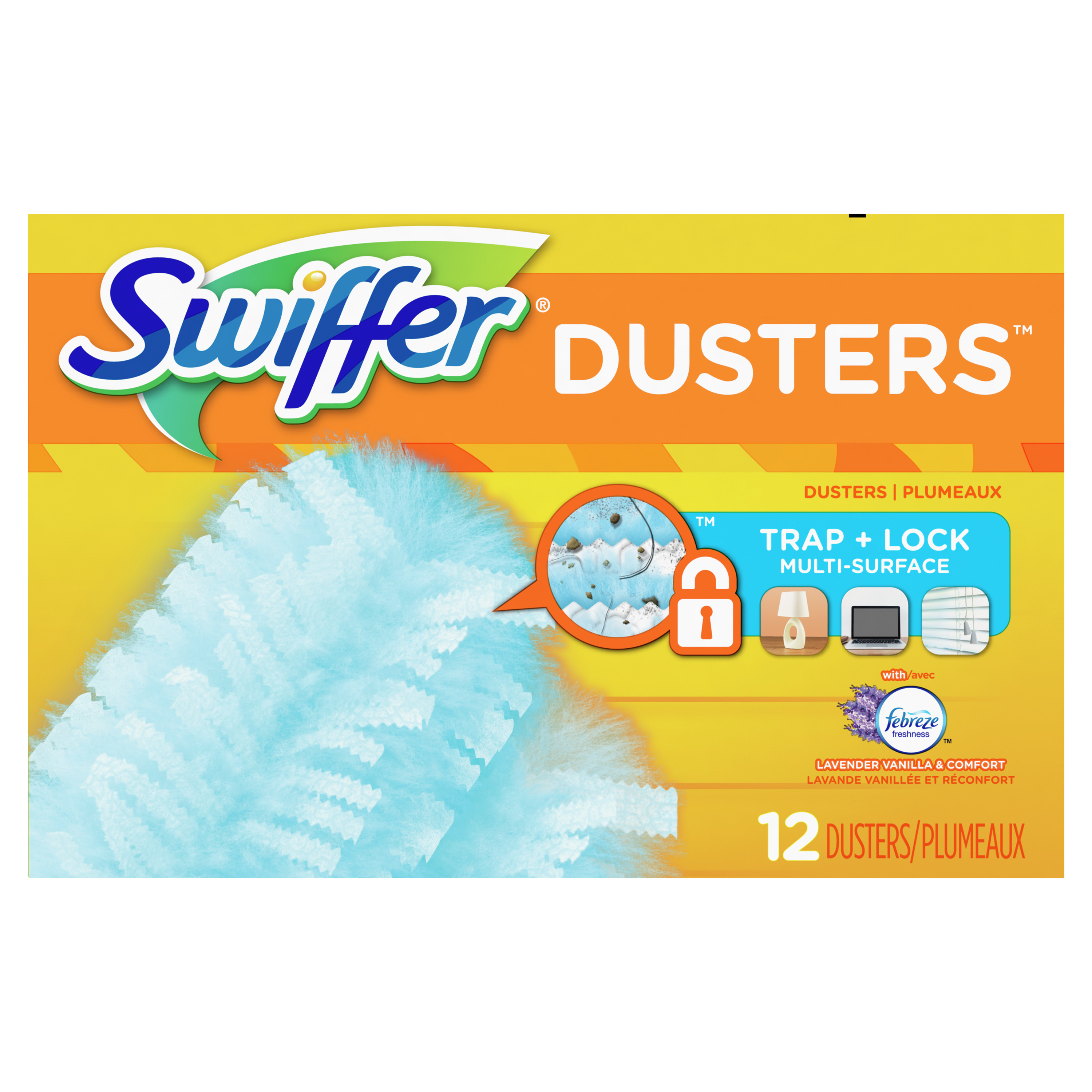 Repuestos de plumero multiusos Swiffer 180 Dusters, Febreze Lavender & Vanilla, 12 unidades, 12 CT