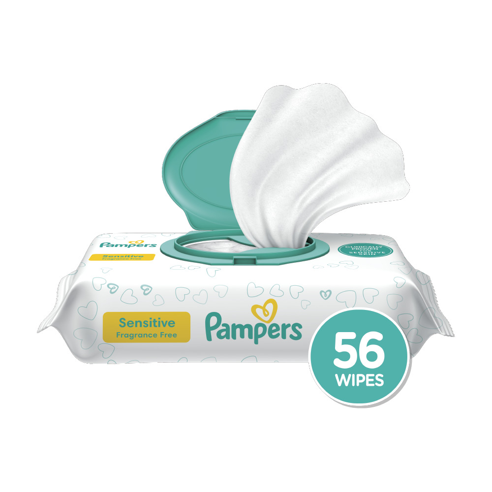 Toallitas Pampers Sensitive, 56 toallitas, 56 CT