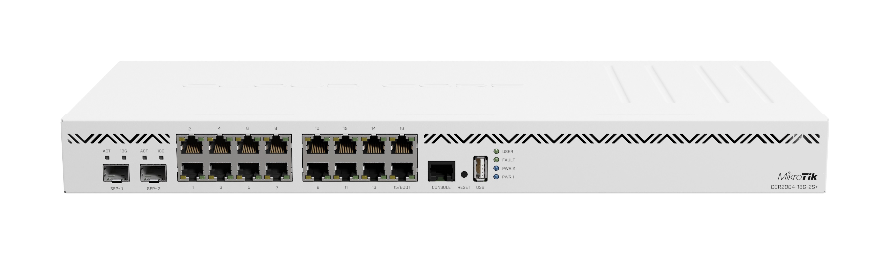 Router MikroTik CCR2004-16G-2S+, SFP+ ports: 2