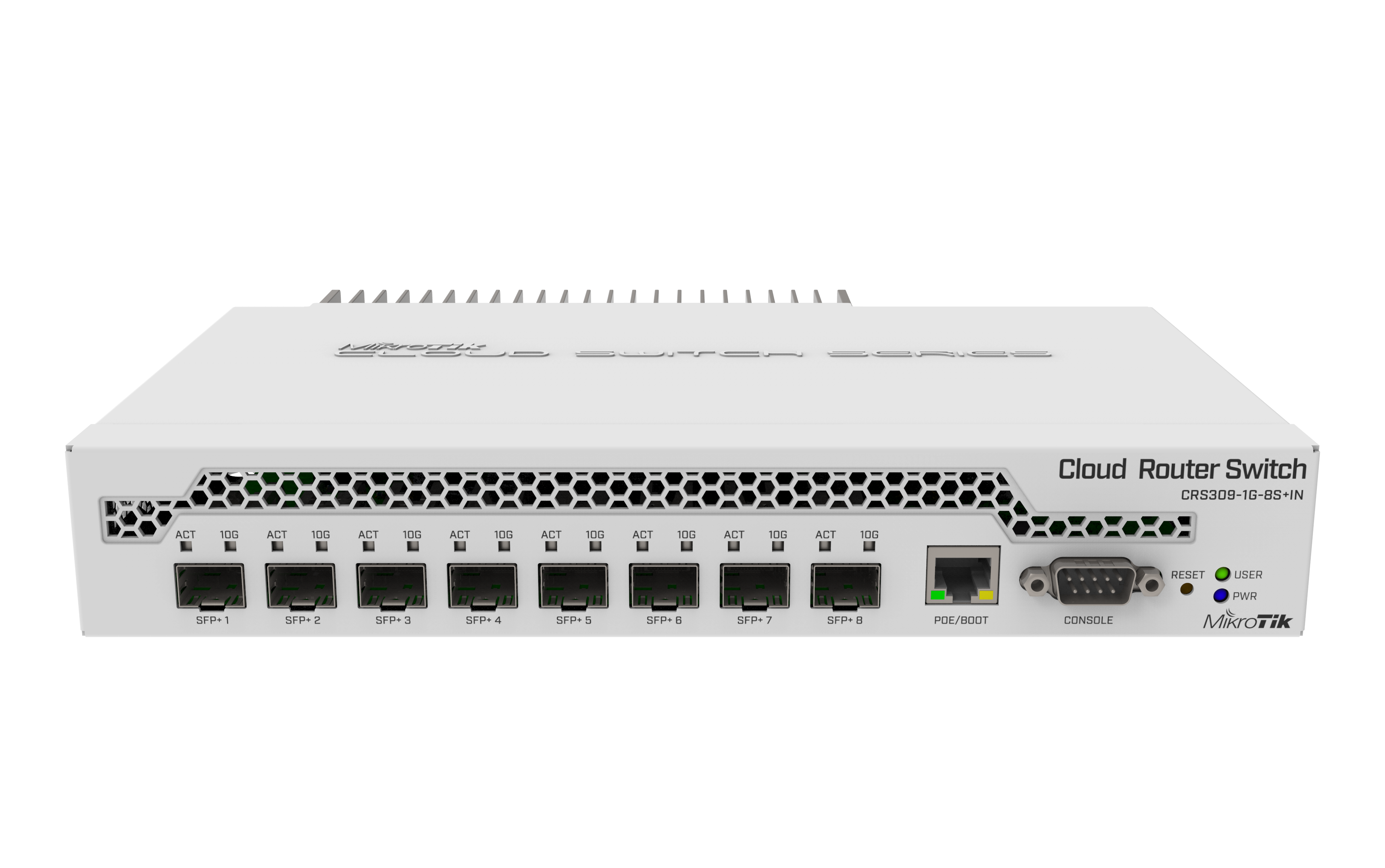 Switch MikroTik CRS309-1G-8S+IN, SFP+ ports: 8