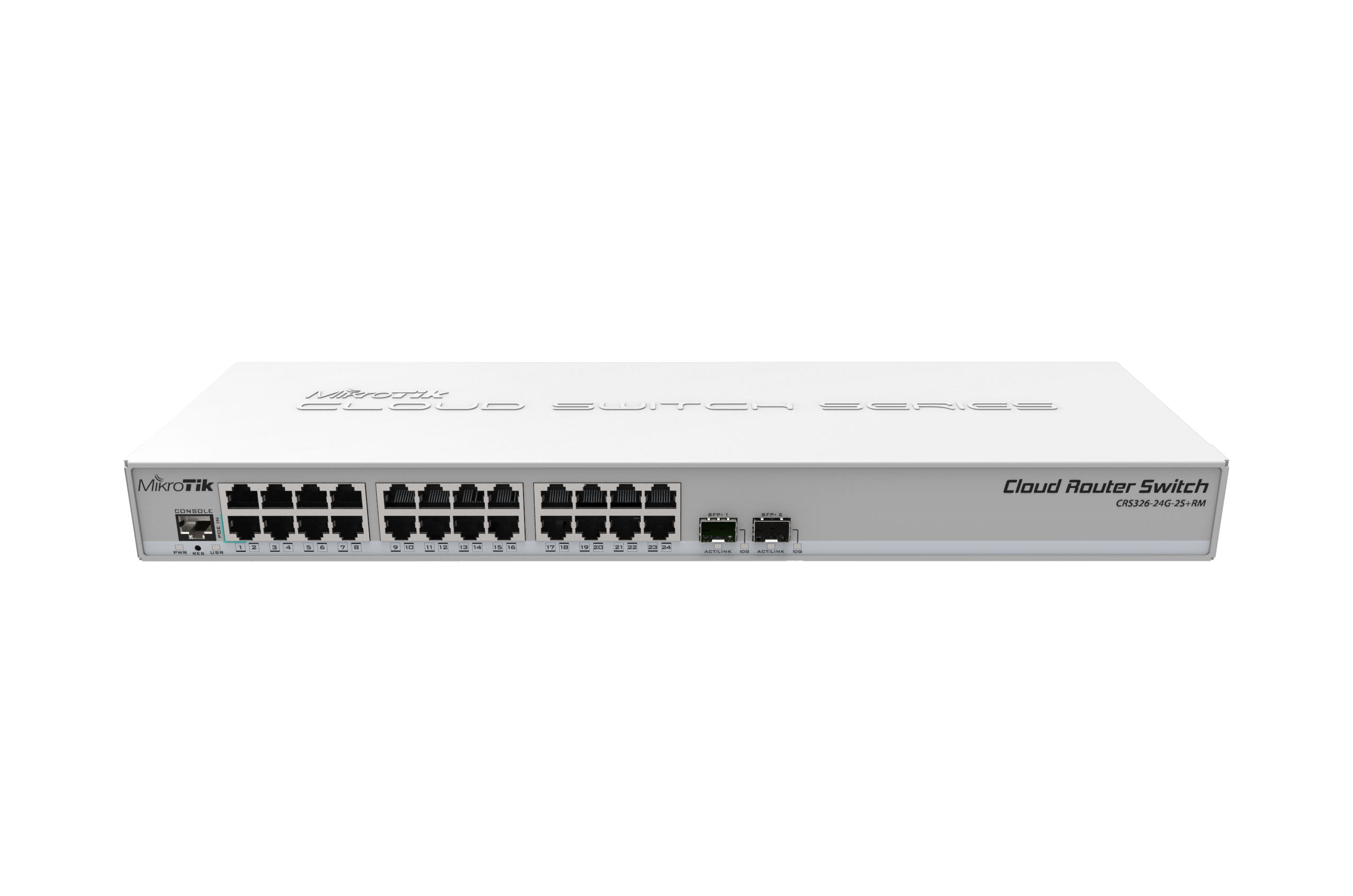 Switch MikroTik CRS326-24G-2S+RM, SFP+ ports: 2