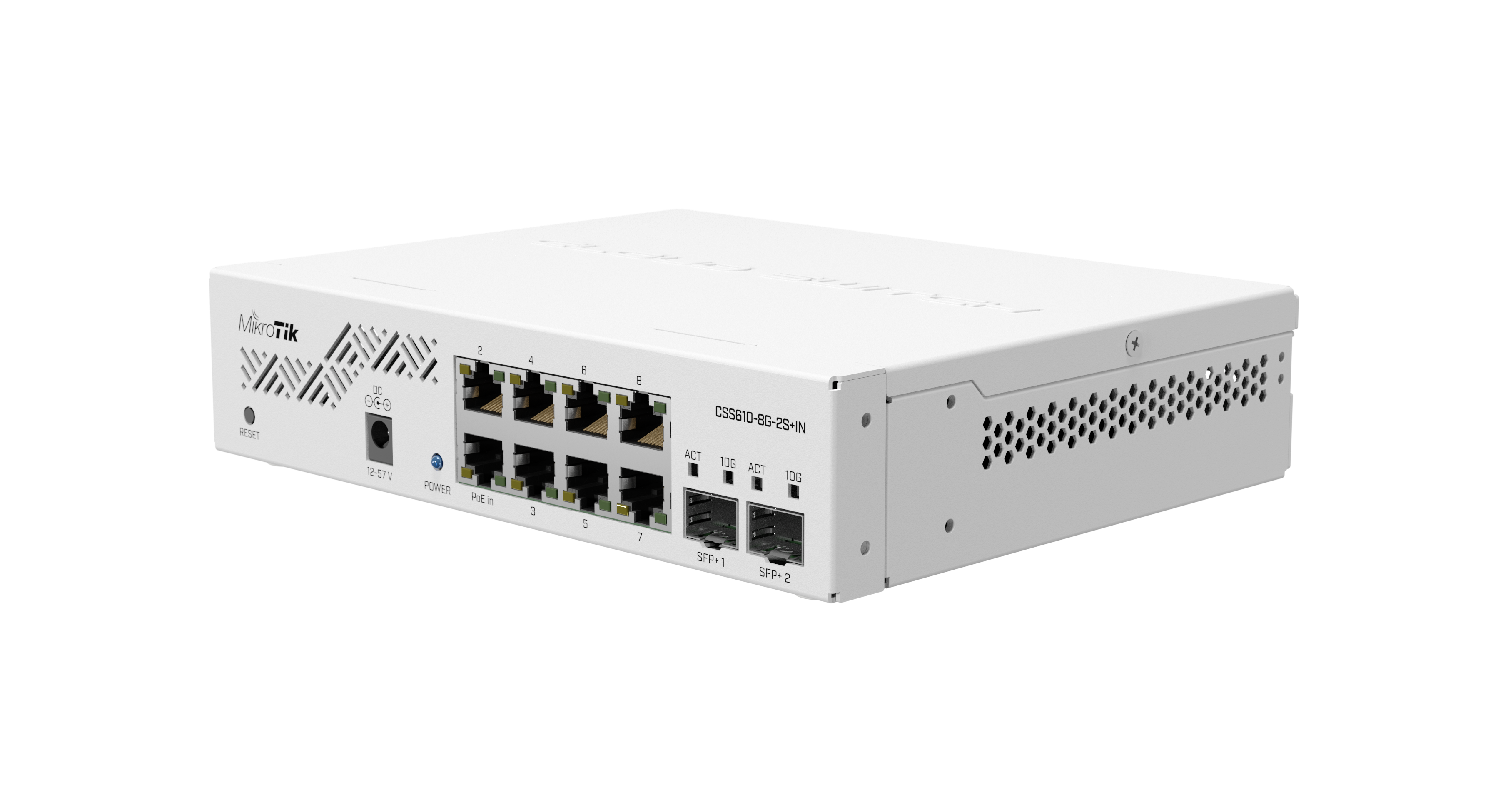 Switch MikroTik CSS610-8G-2S+IN, SFP+ ports: 2