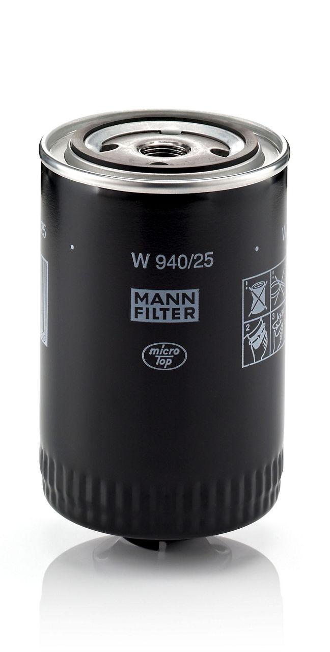 Filtro de aceite MANN-FILTER W 940/25, Outer diameter (A) = 3.661 in